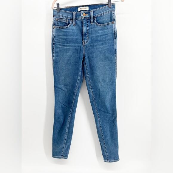 Madewell 10" Roadtripper Medium Wash Denim Skinny Ankle Jeans Size 26 - Picture 2 of 11